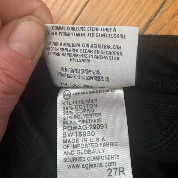Adriano Goldschmied AG Knit Luxe Denim Leggings Jeans Size 27R - Picture 6 of 6